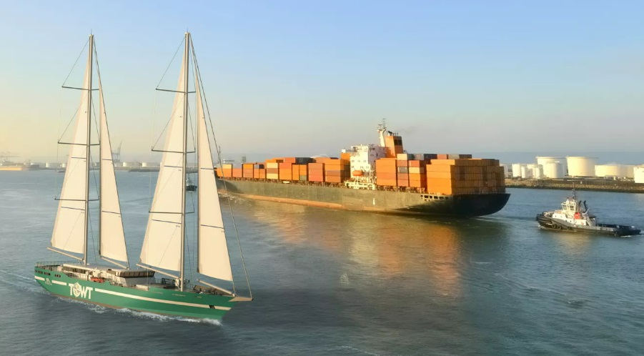 Transport des cafés à la voile: un projet innovant pour l&#8217;avenir. Wittenheim 2